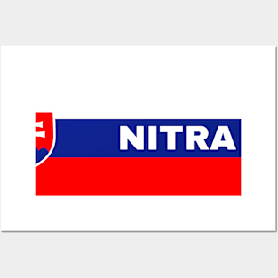 Nitra City in Slovakian Flag Posters and Art